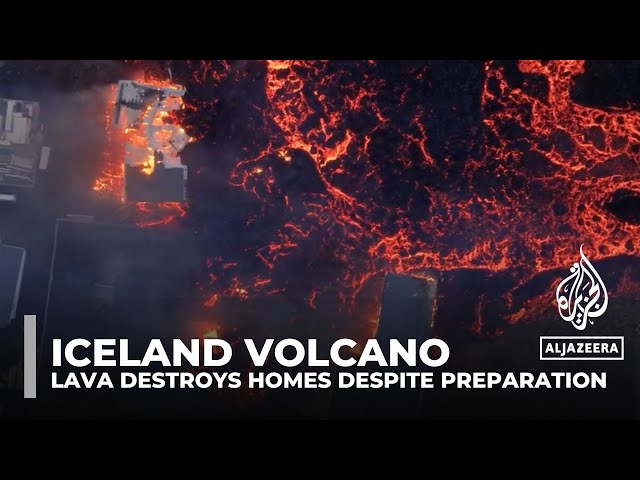 Iceland volcano: Grindavik faces daunting period as molten lava destroys homes