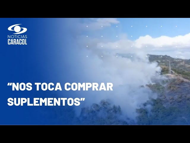 Campesinos de Boyacá están entre incendios y heladas que acaban con la vegetación