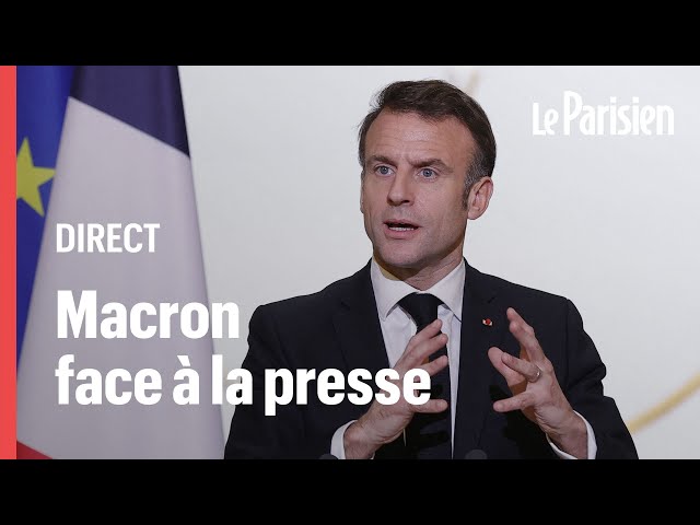  EN DIRECT | Conférence de presse d'Emmanuel Macron : suivez la prise de parole du chef de l�