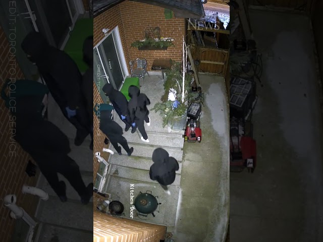 WATCH: Suspects attempt to break-in at Toronto home #shorts