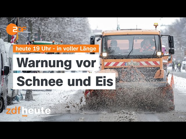 ⁣heute 19:00 Uhr vom 16.01.2024 Glatteis erwartet, AfD unter Druck, Weltwirtschaftsforums in Davos