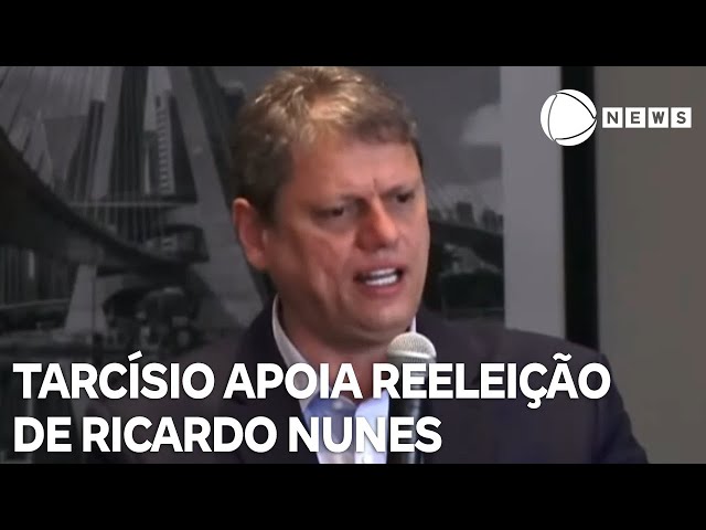 Tarcísio de Freitas apoia reeleição de Ricardo Nunes