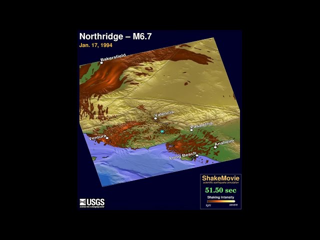 Watch: ShakeMovie computer simulation of the 1994 Northridge Earthquake