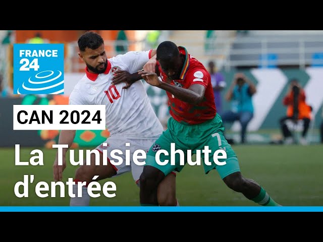 CAN 2024 : La Tunisie chute d'entrée face à la Namibie • FRANCE 24