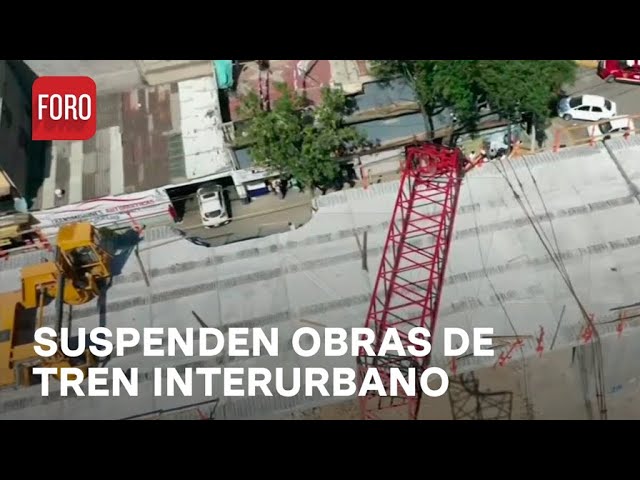 Suspenden obras en Tren Interurbano tras caída de estructura - Noticias MX