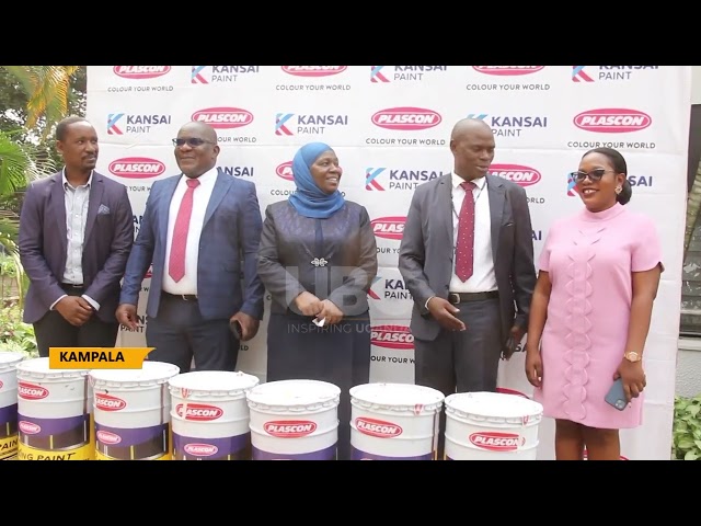 BEAUTIFYING KAMPALA CITY: PLASCON DONATES 600 LITTERS OF ROAD MARKING PAINT