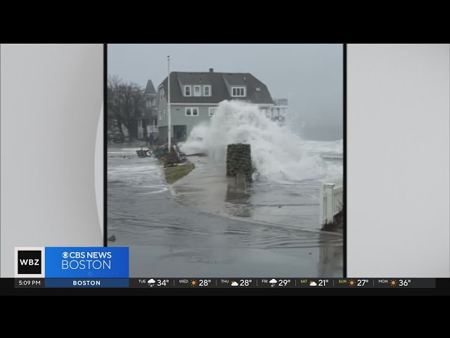 100-year-old sea wall in Salem fails during weekend rainstorm