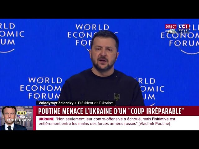 ⁣Poutine menace l'Ukraine d'un "coup irréparable"