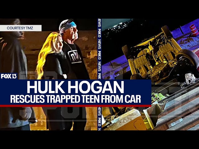 Hulk Hogan rescues teenage girl from flipped car in Tampa