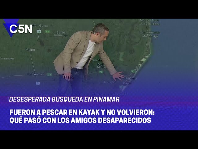 ENTRARON al MAR y NO VOLVIERON: DESESPERADA BÚSQUEDA de DOS AMIGOS en PINAMAR