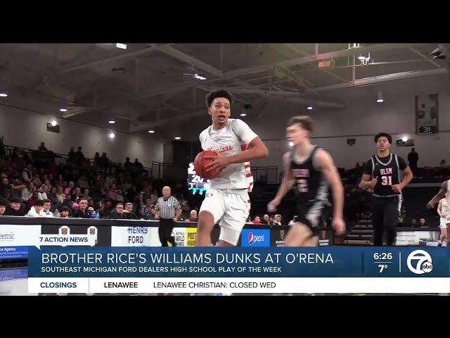 Brother Rice's Elijah Williams dunks for our High School Play of the Week