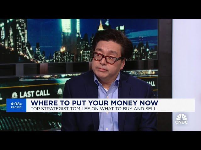 Fundstrat's Tom Lee: Markets could see a 7% draw down after this month