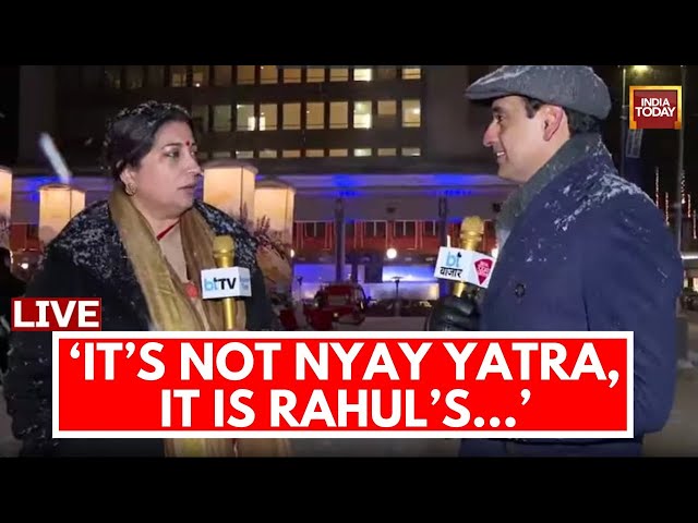 Live: Smriti Irani Exclusive On Rahul Gandhi's Bharat Jodo Yatra | India Today Live