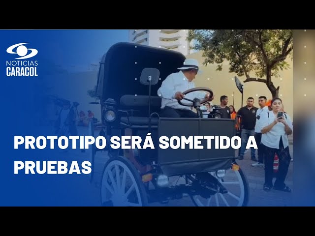 Prototipo de coche eléctrico que reemplazará a los caballos fue entregado en Cartagena