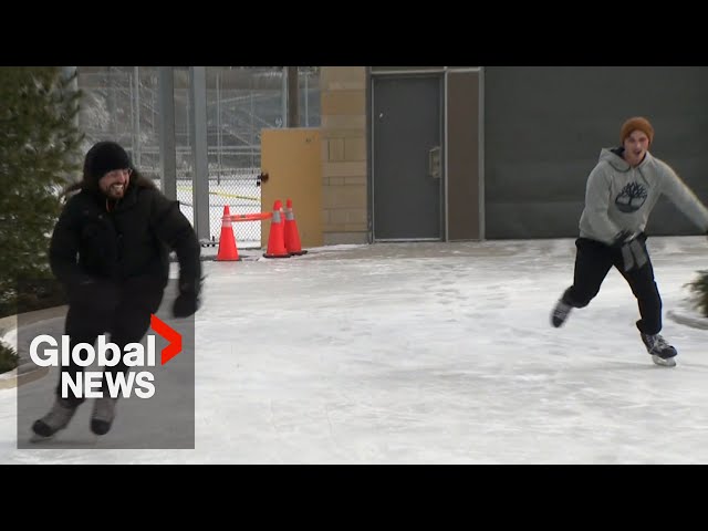 Toronto residents embrace cold and snow, finally making it feel like winter