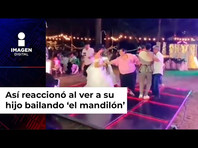 Así reaccionó al ver a su hijo bailando ‘el mandilón’