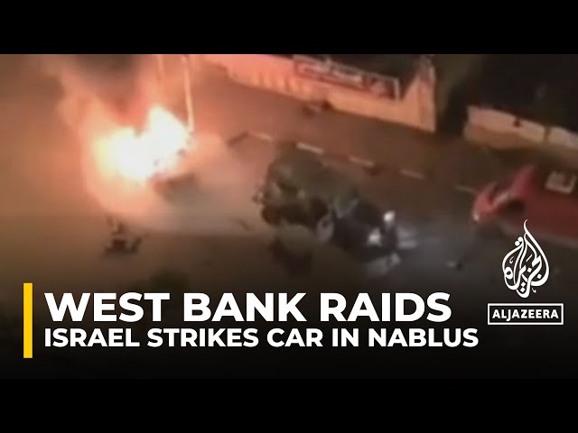 Israeli military strikes vehicle in West Bank’s Nablus