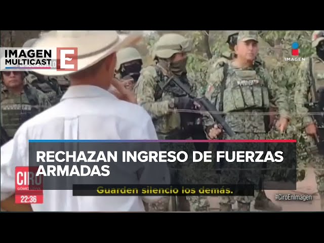 Militares y pobladores se enfrentan en Chicomuselo, Chiapas