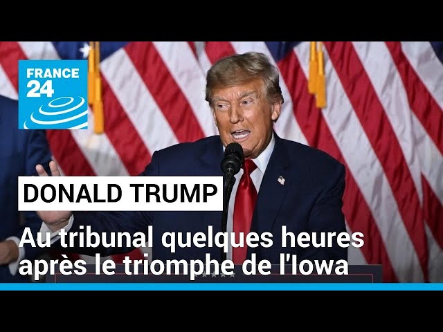 En pleines primaires des républicains, Trump retourne à son procès en diffamation à New York