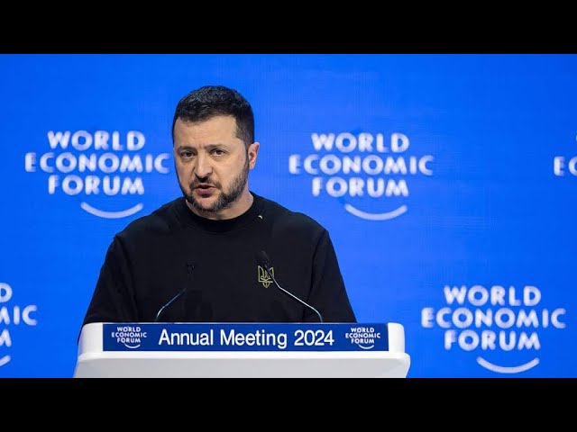 Davos : Zelensky appelle à soutenir le combat de l'Ukraine contre la Russie