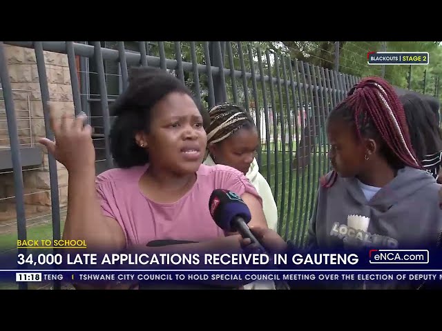 Back To School | 34,000 late applications received in Gauteng