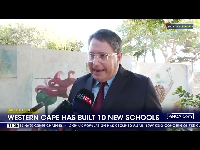 Back To School | Western Cape has built 10 new schools