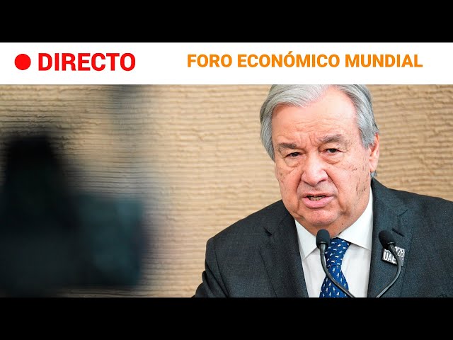 DAVOS: GUTERRES interviene en el FORO ECONÓMICO MUNDIAL | RTVE Noticias