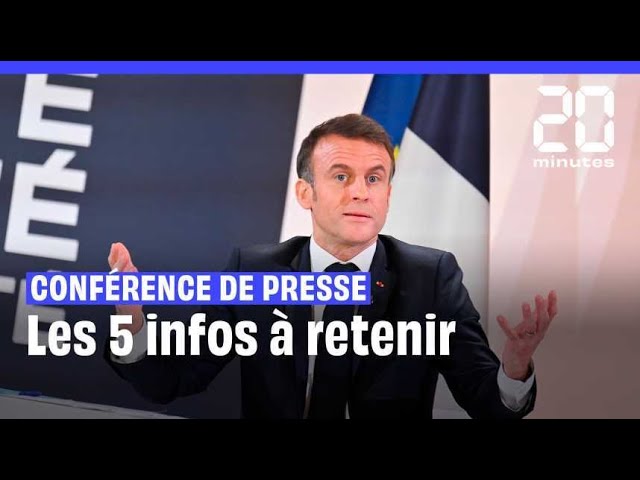 Emmanuel Macron : Les 5 infos à retenir de sa conférence de presse