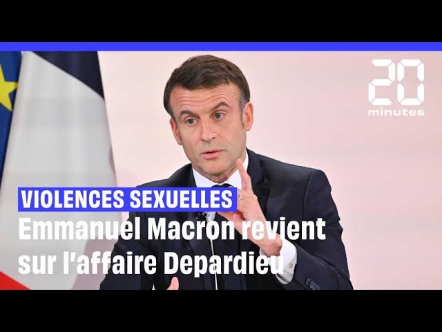 Conférence de presse : Emmanuel Macron revient sur l'affaire Gérard Depardieu