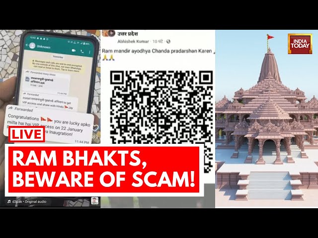 LIVE: Scammers Exploit Ram Mandir Fervour With Fake Invites, QR Codes, Online Prasad Claims
