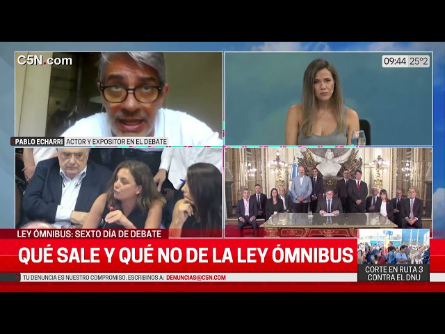 PABLO ECHARRI habló en C5N sobre los RECORTES en CULTURA: "La RAZÓN no es ECONÓMICA"