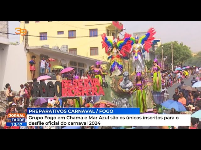 Grupo Fogo em Chama e Mar Azul são os únicos inscritos para o desfile oficial do carnaval 2024