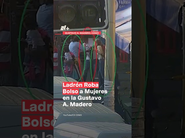 Ladrón roba bolso a mujeres en la Gustavo A. Madero #nmas #cdmx #shorts