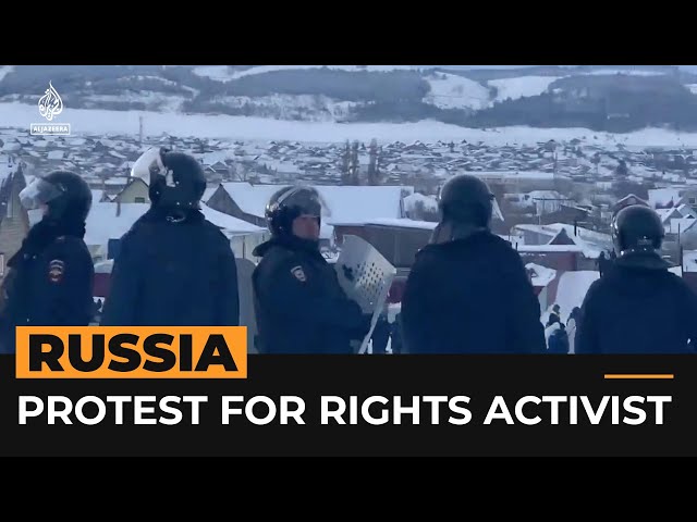 Violent protests over jailing of activist in Russia’s Bashkortostan | #AJshorts