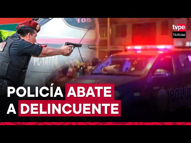 Pueblo Libre: Policía abate a delincuente que asaltó a pareja en av. Bolivar