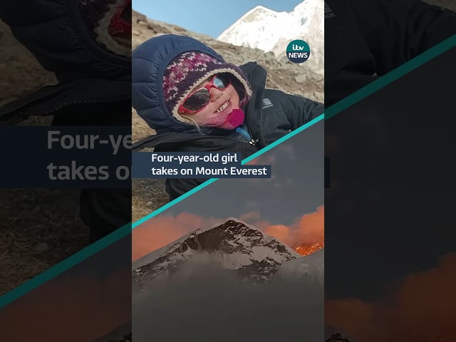 This young girl made it to Mount Everest's base camp  #itvnews  #everest