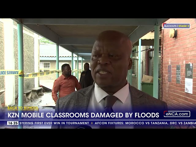 KZN education delivers mobile classes to flood affected schools