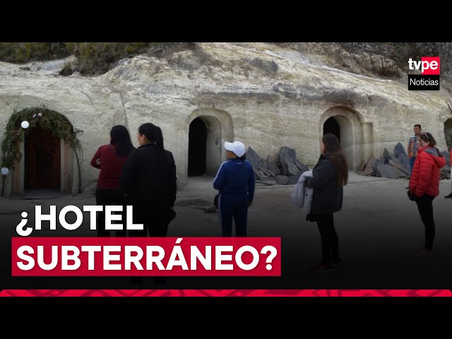 ⁣Cajamarca: conoce el increíble hotel subterráneo con parque de esculturas gigantes