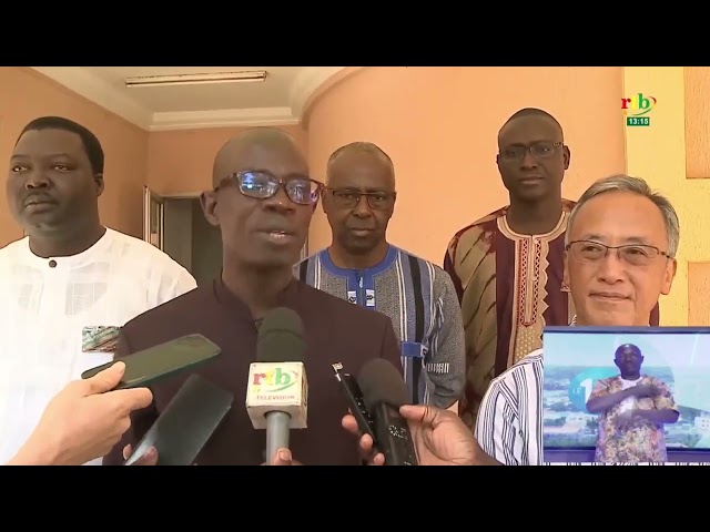 Cérémonie d'inauguration du 3e niveau du bâtiment abritant le siège du CSC à Ouagadougou.