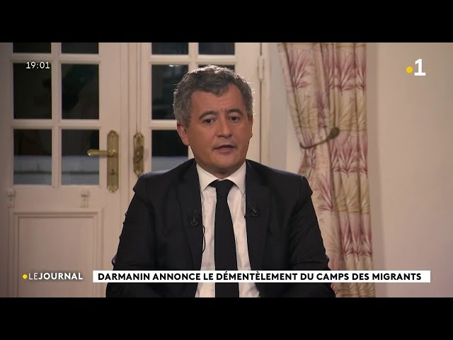 Gérald Darmanin annonce le démantèlement du camp de migrants du stade de Cavani