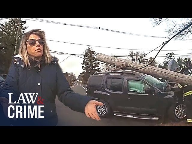 Bodycam: Woman Wrecks Car in Wild Crash After Blowing Stop Sign