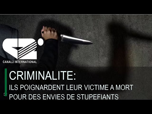 CRIMINALITE: Ils poignardent leur victime a mort pour des envies de stupéfiants