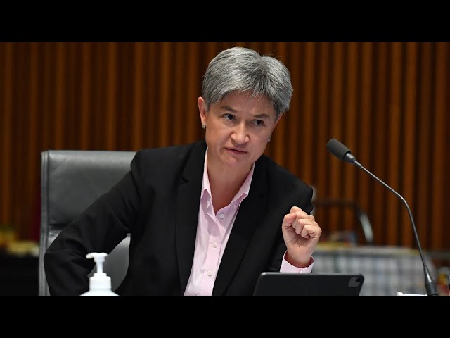 Penny Wong reaffirms Australia's position on Middle East two-state solution