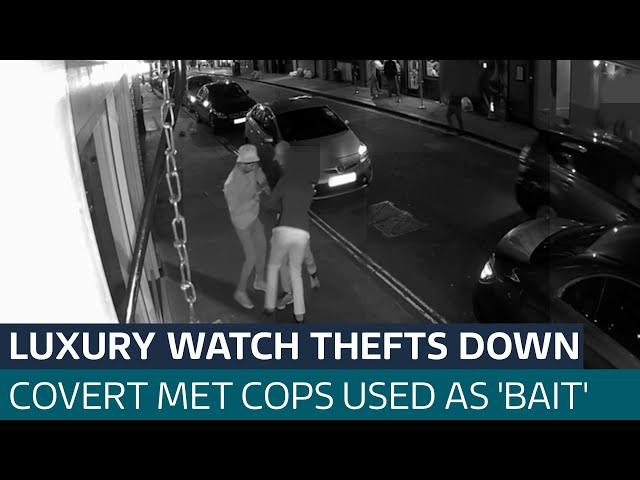 Luxury watch thieves caught by Met Police in undercover sting | ITV News