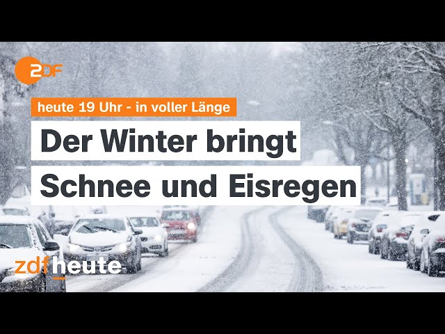 heute 19:00 Uhr vom 17.01.2024 Bundesweit Extremwetter, Medikamente für Geiseln, Demos gegen Hass