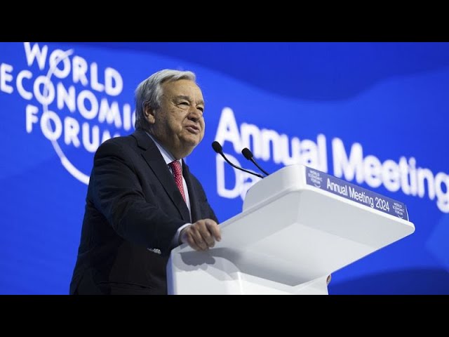 Davos: Guterres ruft zur Abkehr von fossilen Brennstoffen auf