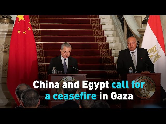 China and Egypt call for a ceasefire in Gaza