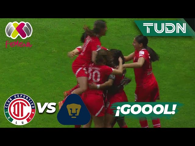 ¡Golazo! Peraza marca y el explota el infierno | Toluca 2-1 Pumas | Liga Mx Femenil - CL2024 J2