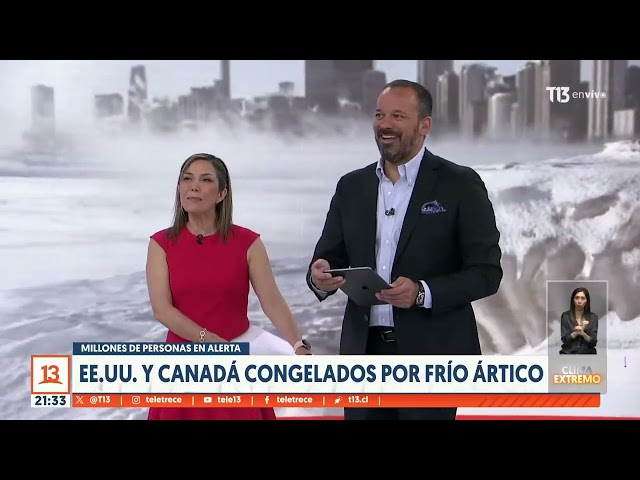 Estados Unidos y Canadá congelados por frío ártico