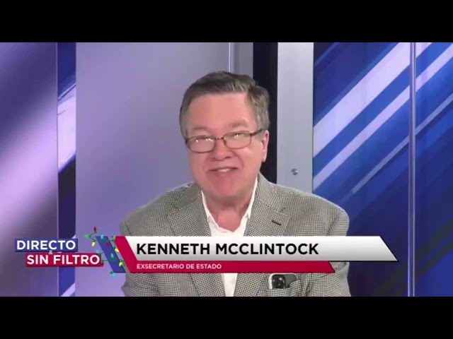 Directo y Sin Filtro: 17/ene (Escucha las expresiones de exsecretario de Estado, Kenneth McClintock)